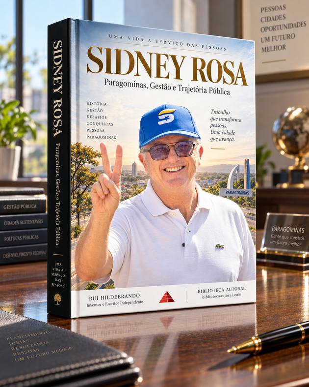Capa: SIDNEY ROSA: PARAGOMINAS, GESTÃO E TRAJETÓRIA PÚBLICA