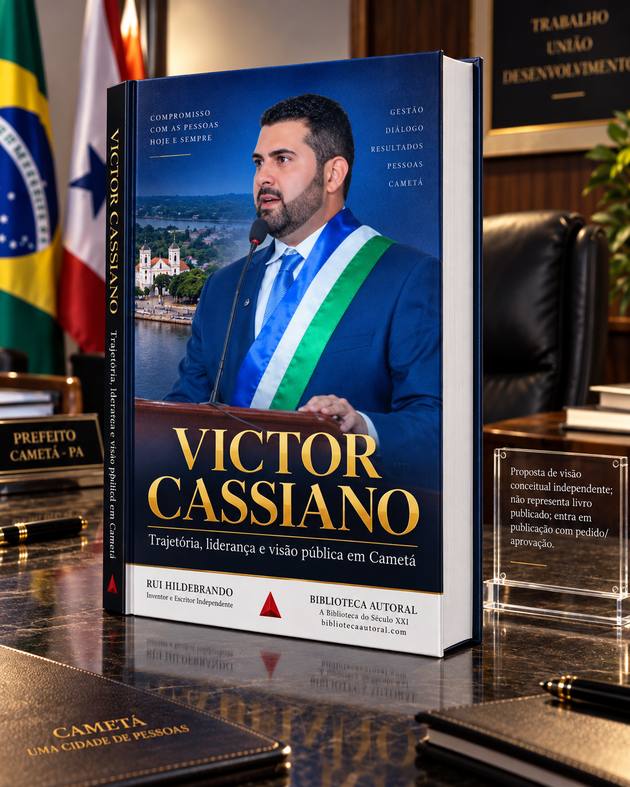 Capa: VICTOR CASSIANO TRAJETÓRIA, LIDERANÇA E VISÃO PÚBLICA EM CAMETÁ