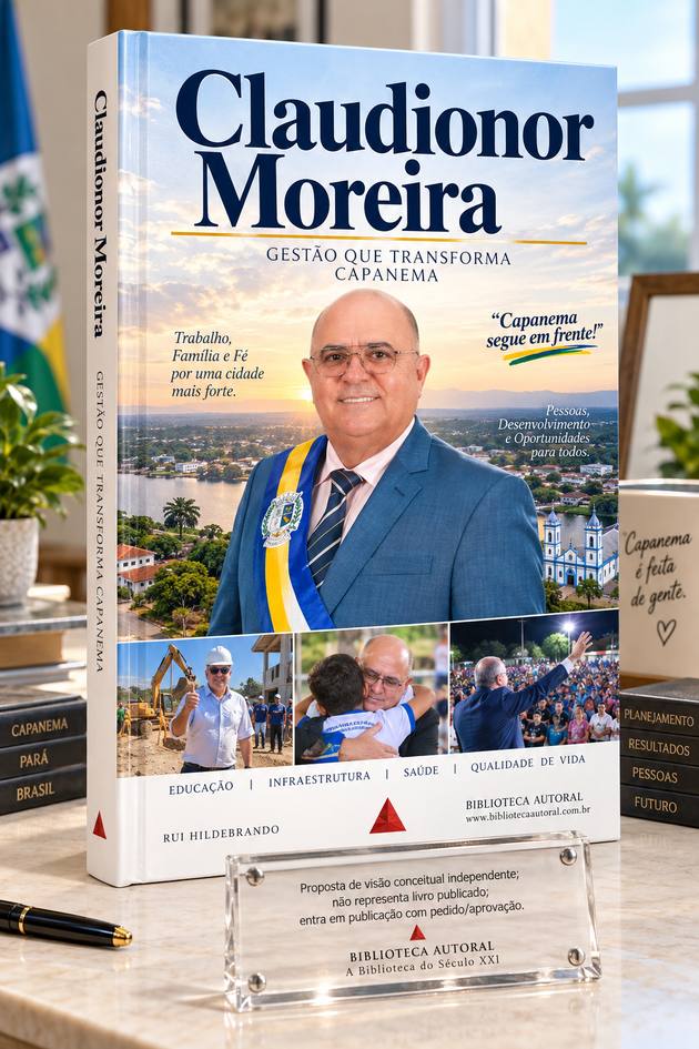 Capa: CLAUDIONOR MOREIRA: GESTÃO QUE TRANSFORMA CAPANEMA