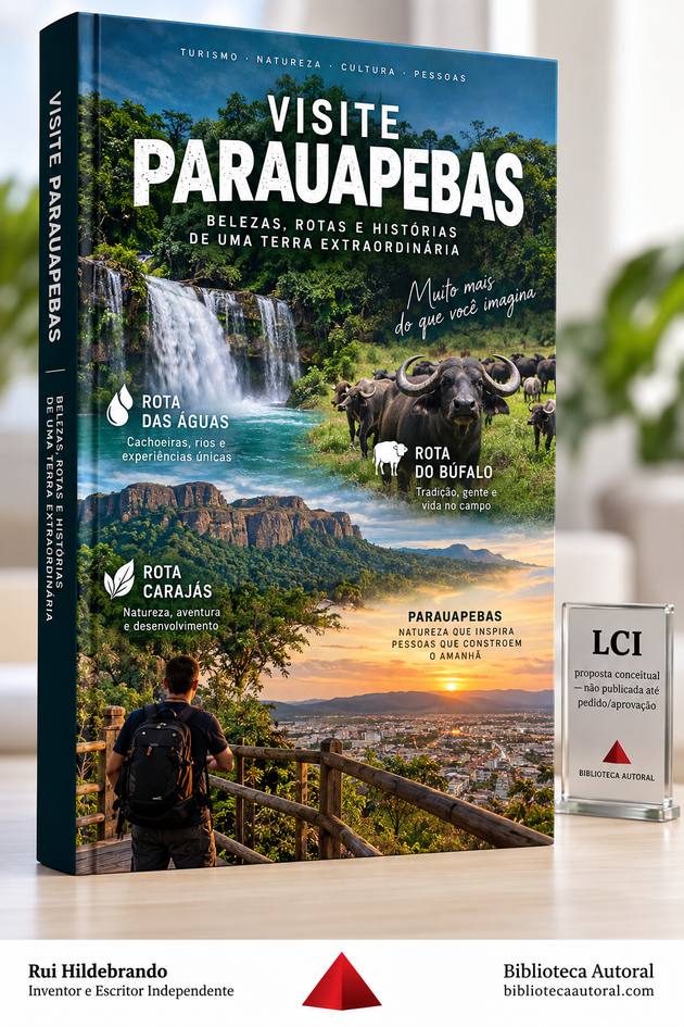 Capa: VISITE PARAUAPEBAS: BELEZAS, ROTAS E HISTÓRIAS DE UMA TERRA EXTRAORDINÁRIA