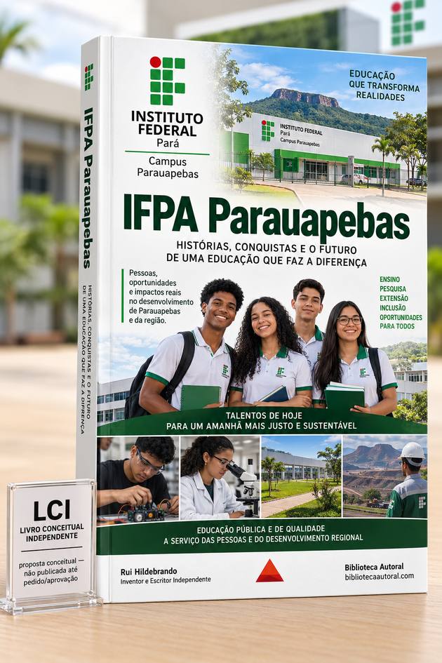 Capa: IFPA PARAUAPEBAS: HISTÓRIAS, CONQUISTAS E O FUTURO DE UMA EDUCAÇÃO QUE FAZ A DIFERENÇA