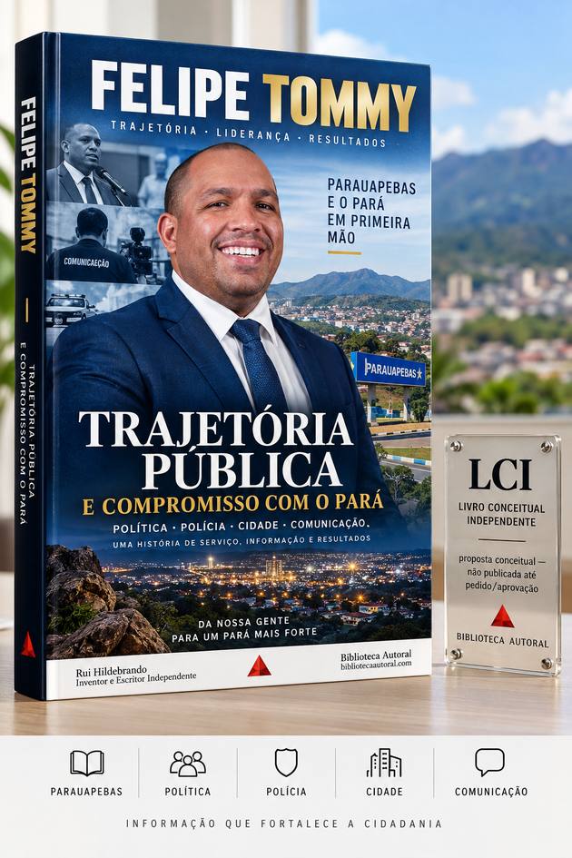 Capa: FELIPE TOMMY TRAJETÓRIA PÚBLICA E COMPROMISSO COM O PARÁ