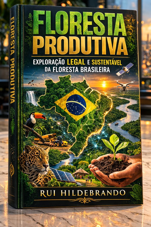 Capa: FLORESTA PRODUTIVA: EXPLORAÇÃO LEGAL E SUSTENTÁVEL DA FLORESTA BRASILEIRA