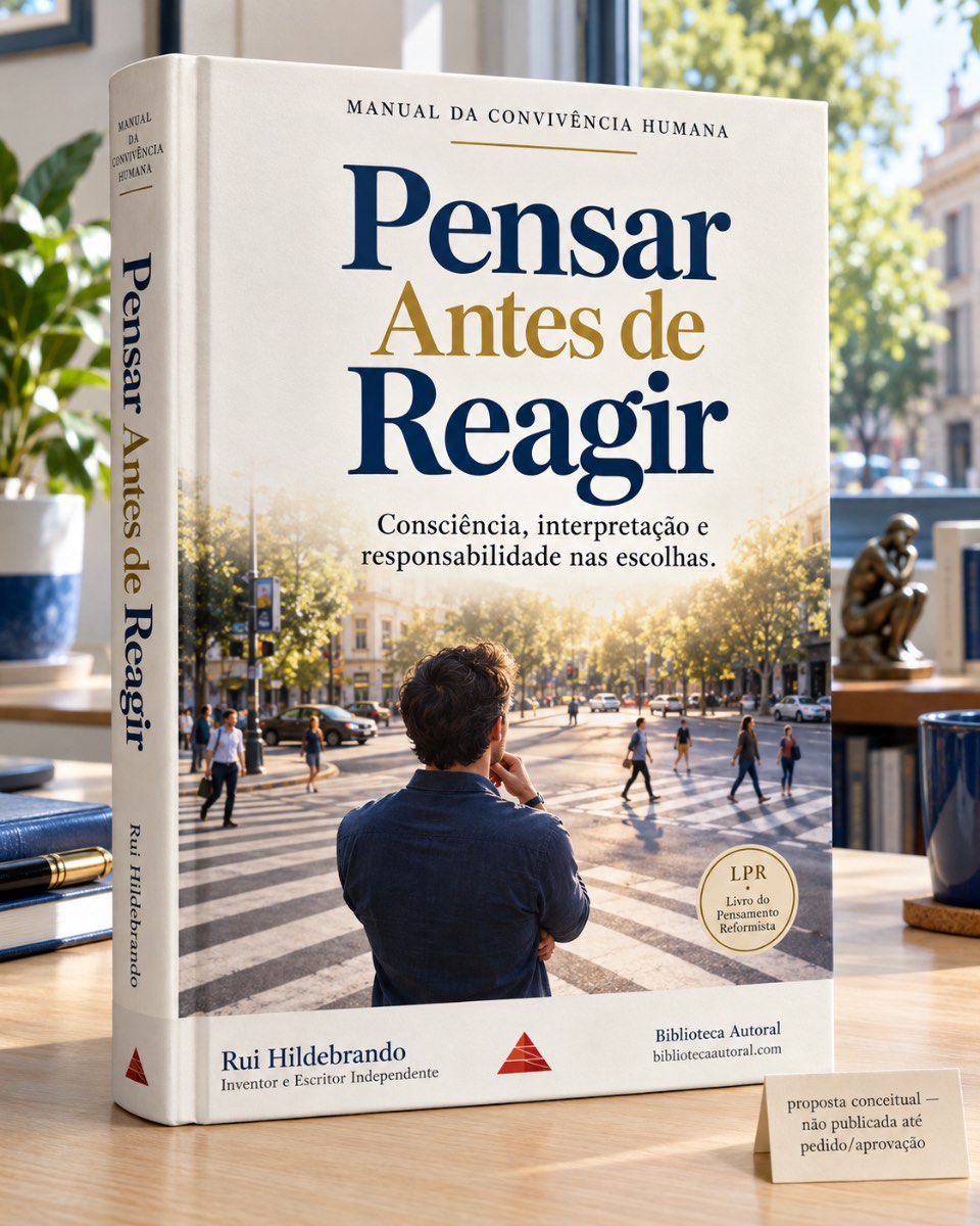 Capa: PENSAR ANTES DE REAGIR