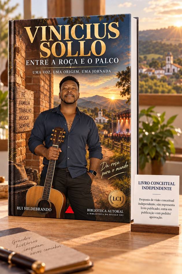 Capa: VINICIUS SOLLO — ENTRE A ROÇA E O PALCO
