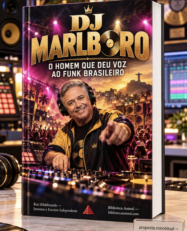 Capa: DJ MARLBORO — O HOMEM QUE DEU VOZ AO FUNK BRASILEIRO